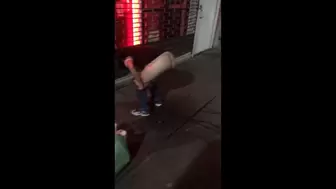Lady Pissing On South ST