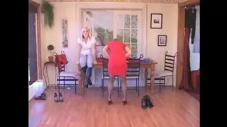 Amber and Lily - put through her paces