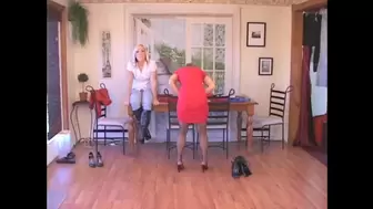 Amber and Lily - put through her paces