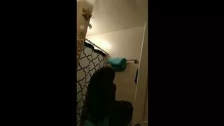 african babe steps out of my shower