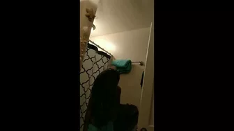 african babe steps out of my shower