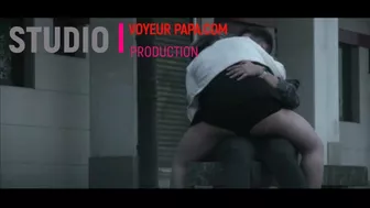 Lunchtime fun in public parking