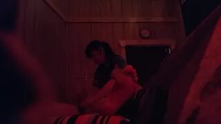 busty asian massage tits out and handjob for me