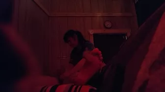 busty asian massage tits out and handjob for me