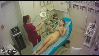 Slender Russian girl in depilation