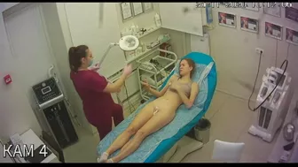 Slender Russian girl in depilation