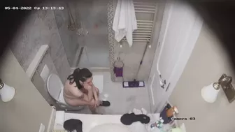 In the home toilet and shower room in a rented apartment-17