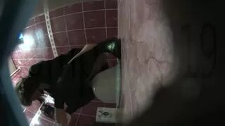 Korean uniform girl pissing voyeur