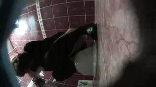 Korean uniform girl pissing voyeur