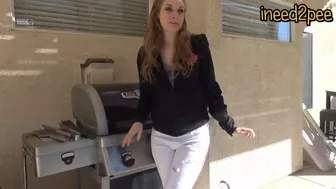 Ela Daring - White Jeans Wetting