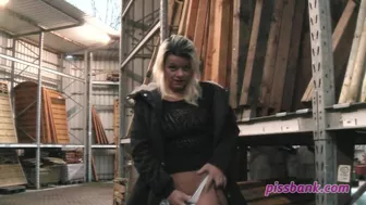 Pee at the building center