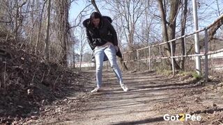 Squatting In Denims