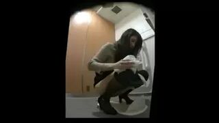 15385618 Inside the exposed women's Japanese style toilet