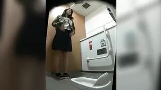 15385618 Inside the exposed women's Japanese style toilet
