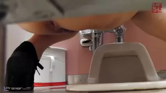 28103321 Two neat and clean gals came in front of me one by one [Washroom rush report 104]