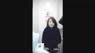 15351616 Convenience store toilet with many beautiful women ! !! I'm embarrassed to peep! !!