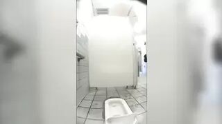36usd15385907wc Young women with M-shaped spread legs in a Japanese style toilet