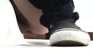 15379885 None] Japanese style toilet free hand voyeur washroom [7 young ladies]
