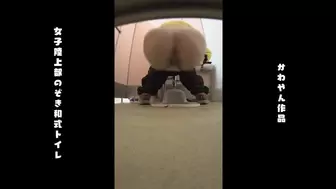 JW-011 JW-011 Women's track and field club peep Japanese style toilet (pee)