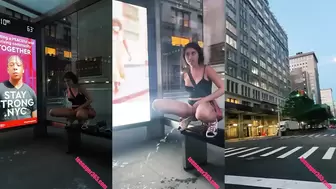 Violet Summers pee in the street in NYC