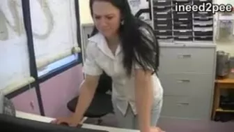 Cheyenne Wetting At Work