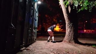 Voyeur Outdoor High Squat