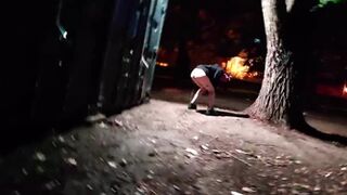 Voyeur Outdoor High Squat