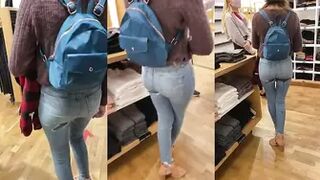 Wet Brianna - Nervous and Shy Brianna Pees Herself on the Spot