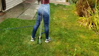 Nerdy_Faery - Wetting my Jeans into Sockless Shoes then Soaking in the Sprinkler
