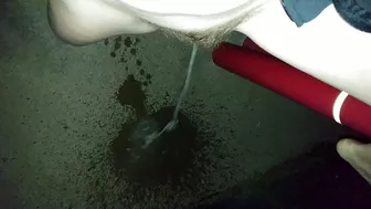 Candie Cane - Public Car Wash Floor Pee!