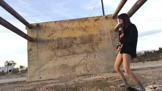 Lexie Fux - standing pee so far as i could