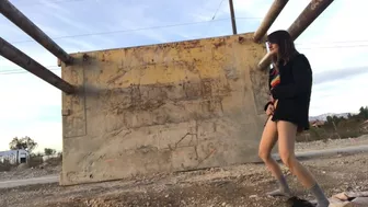 Lexie Fux - standing pee so far as i could