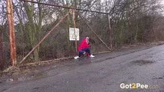 Cynthia Sprays In Public