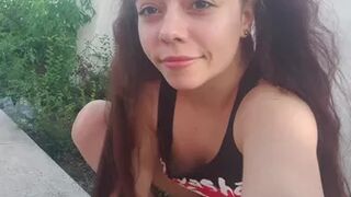 MissVanessaJune - Backyard Pee Compilation