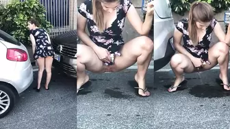 Stella Cos pissing in the street