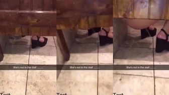 girl pissing on the floor