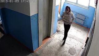 Peeing in a hallway