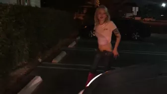 Dakota Skye pees in pink boots