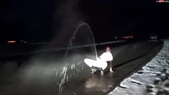 HardcorePiss um Mitternacht Tatort A7 mit HornyRoxy