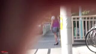 Short Shorts' Wet Pee