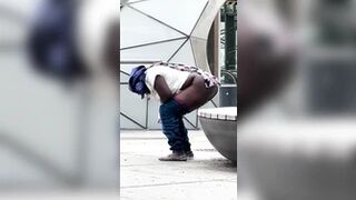 Nasty pissing in public