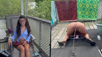 siensky - Role play schoolgirl pee!! I really had to go!!