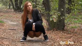 Redhead In The Woods