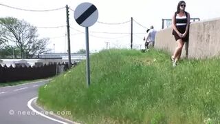 Rebekah - Seawall Roadside Pee
