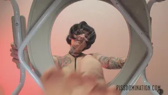 Justine Marie Pisses on Brother's Spy Cam