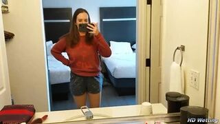 Self Filmed Wetting in Shorts