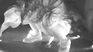 Drunk Chinese girl peeing in a hidden spot because there’s no toilet