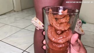 AngelVictory05 - serving two glasses to my slave!