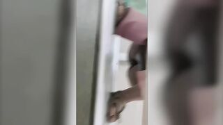 Peeing While Shopping on a Pedestrian Street