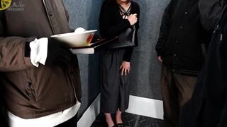 OJHI-518 03 Elevator stops, pee holding panic, emergency escape part 8